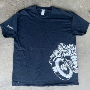 XL Michelin Man motorcycle t-shirt
